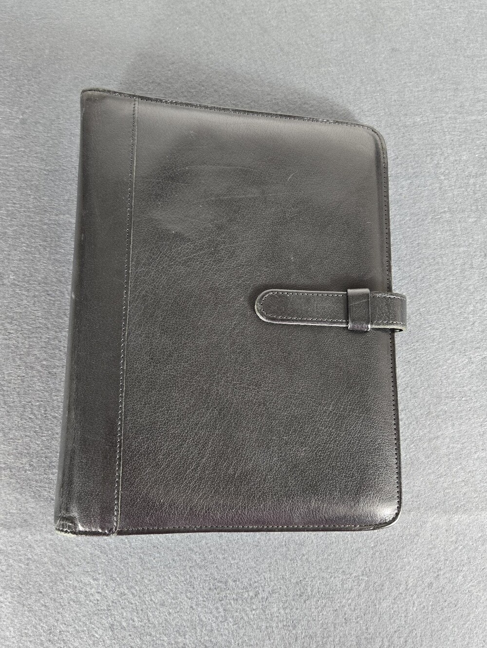 Coach Y2K Vintage black leather 3-ring personal organizer planner Back To School